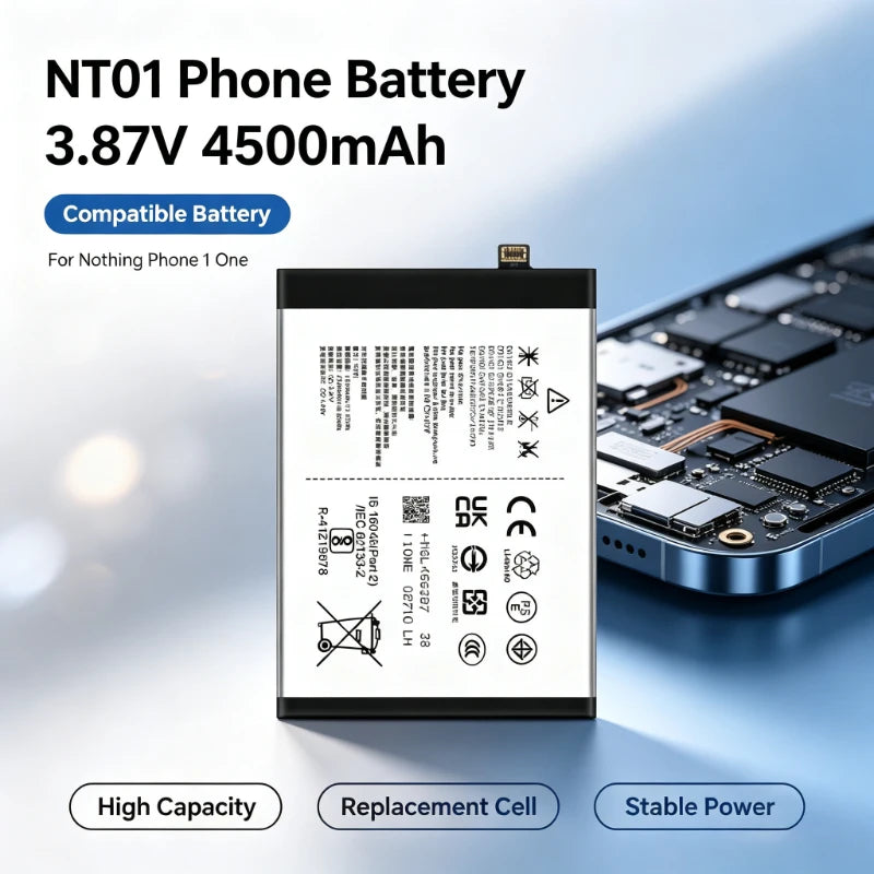 NT01 for Nothing Phone 1 One High-Capacity Replacement 3.87V