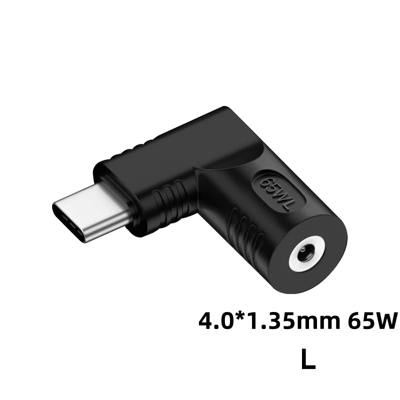 DC to Type C PD Power Jack Connector Universal Laptop Charger to 65W USB C PD Adapter Converter for Macbook POCO Samsung Xiaomi