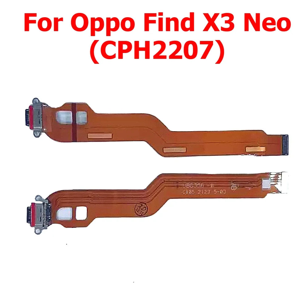 Charge Board For OPPO Find X5 Pro X3 Lite X2 Neo X 5G Charging Port Plate Ribbon Socket Usb Connector Phone Parts Flex Cables