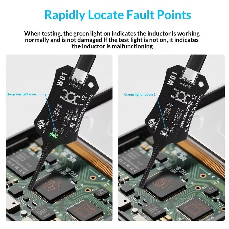 Inductor Detector Tool Motherboard Coil Tester for phone mot