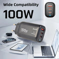 100W GaN PD Type C Charger USB QC 3.0 For Laptop Ipad PPS Fa