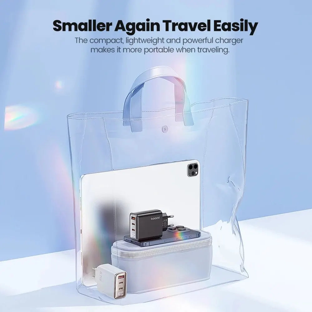 Toocki 67W GaN USB Type C Charger Digital Display 65W 45W PP