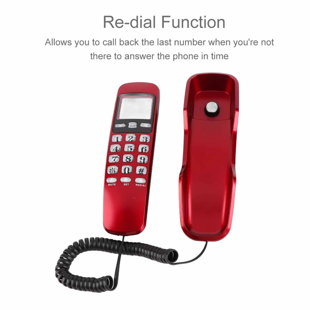 Home Telephone Mini Wall Telephone Home Office Hotel Incomin