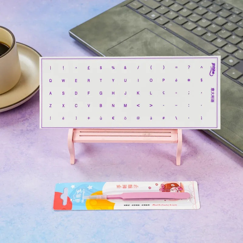 Italian Keyboard Transfer Stickers Waterproof Pvc with Accen
