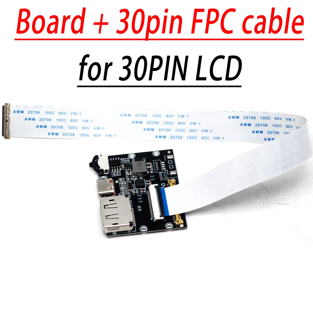 2K 4K 30pin 40pin EDP Driver Board 2K 4K Video DP TO EDP Signal Projection Portable LCD Laptop Screen Monitor Secondary Displays