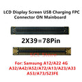(10-50piece) LCD Display Screen USB Charging FPC Connector f