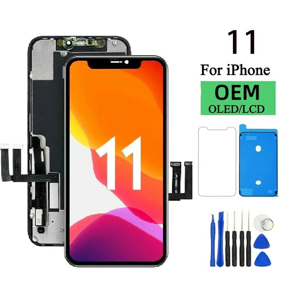 OLED Pantalla for iphone 11 LCD Display Touch Screen Digitiz
