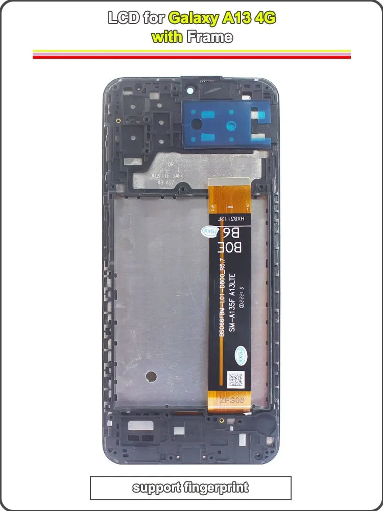 For Samsung Galaxy A13 4G Phone LCD Display Touch Screen Digitizer Panel Assembly for Samsung Galaxy A13 A135F A135M A135U A135N