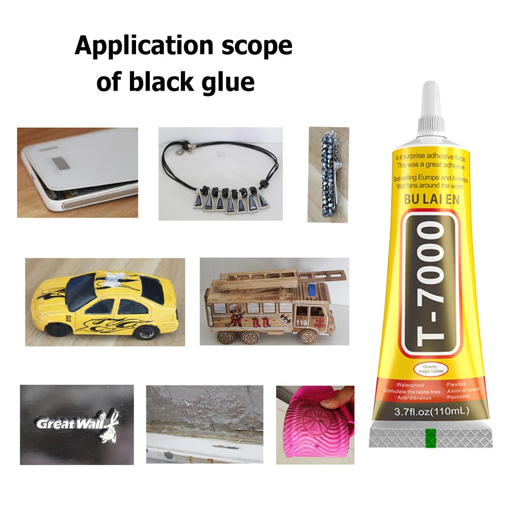 15/25/50/110ML T7000 Black Glue for Phone Mobile Screen DIY 
