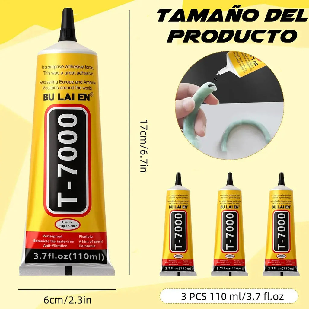 Black Glue T-7000 Semi-Fluid Black Adhesive Glue for Precisi