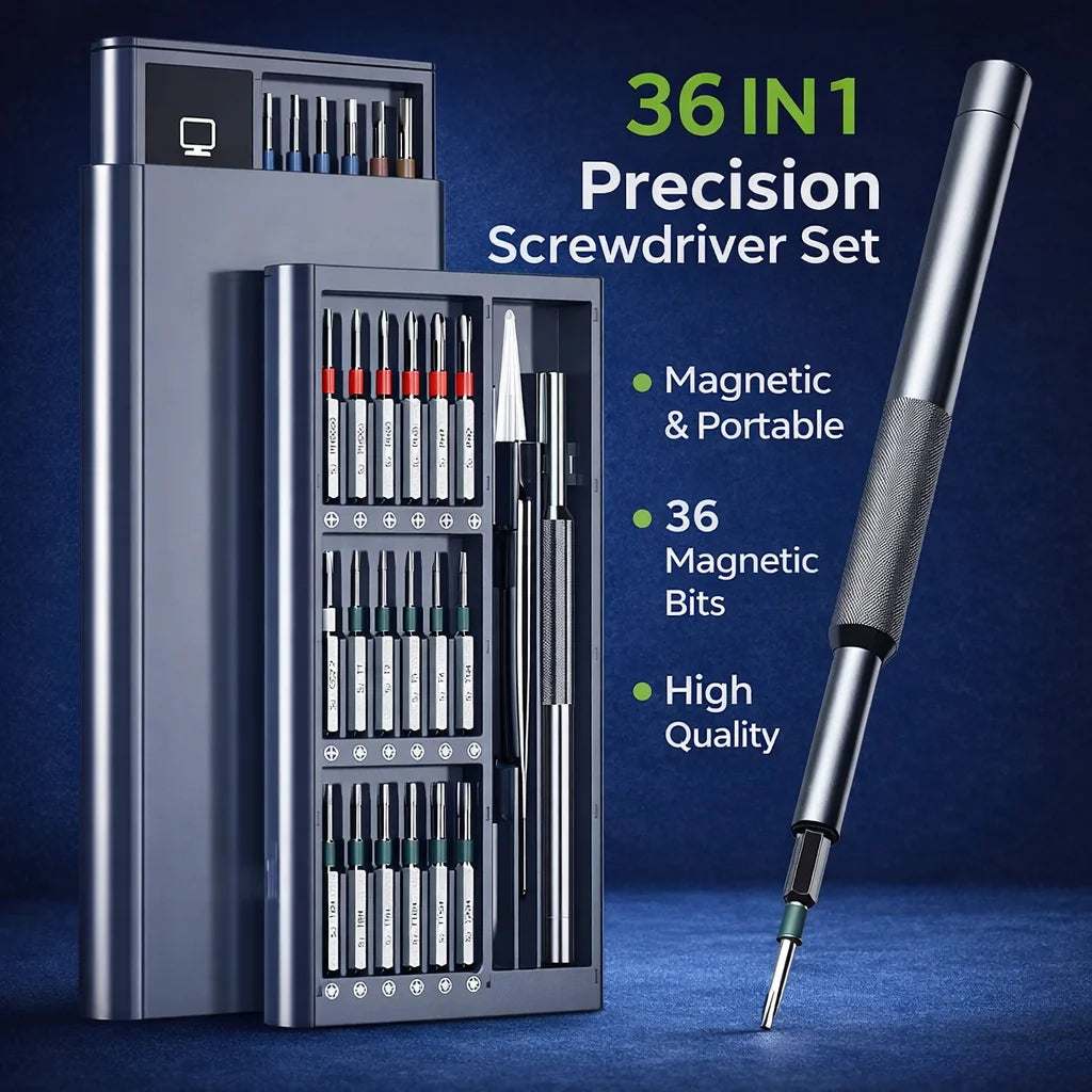Precision Screwdriver Set Screwdriver Kit with 36 Long S2 Bi