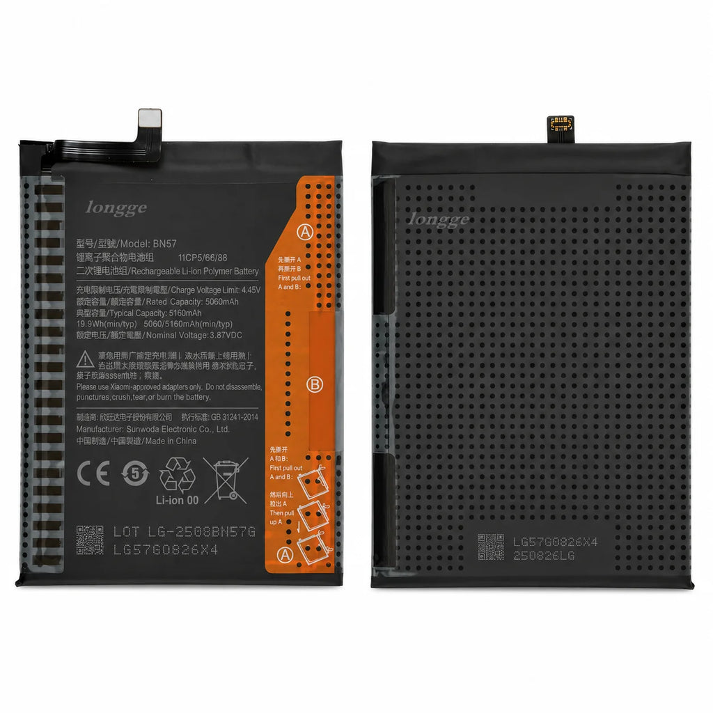 For Xiaomi Poco X3 Pro BN57 Replacement Battery 5160mAh High
