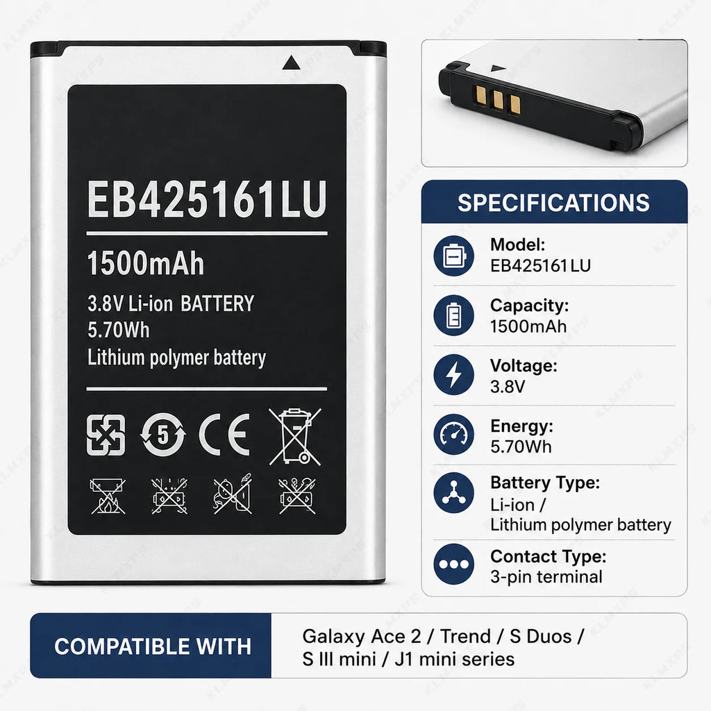 High Quality EB425161LU Replacement Battery for Samsung Gala