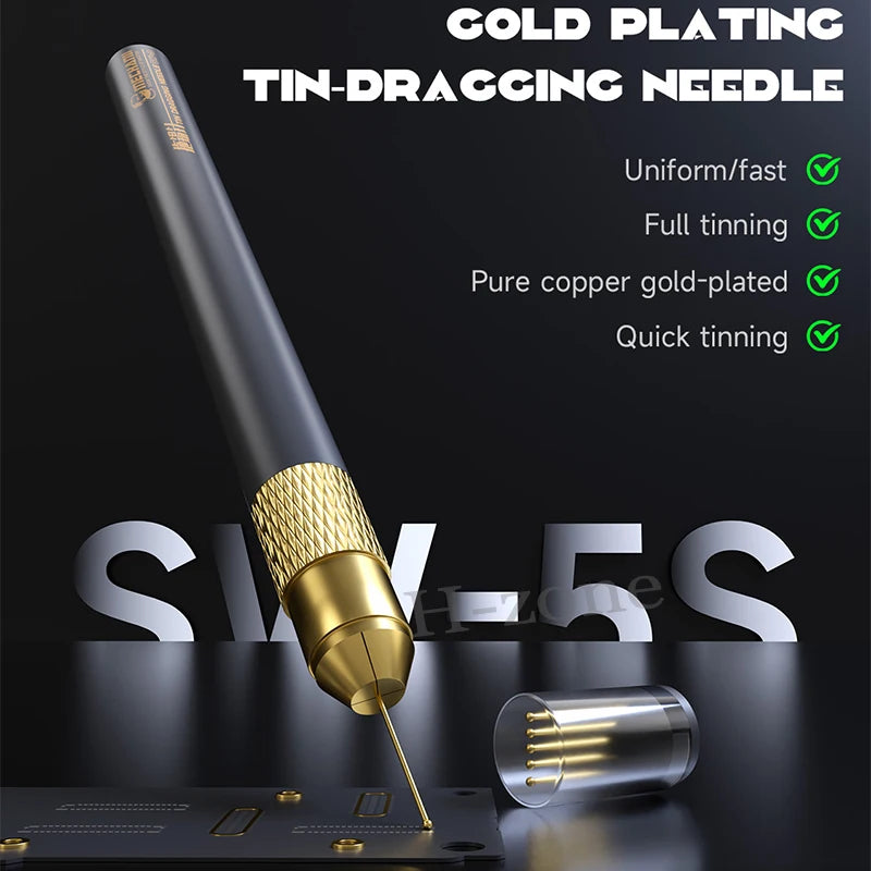 MECHANIC SW-5S Tin Dragging Needle Gold Plated FPC Connector