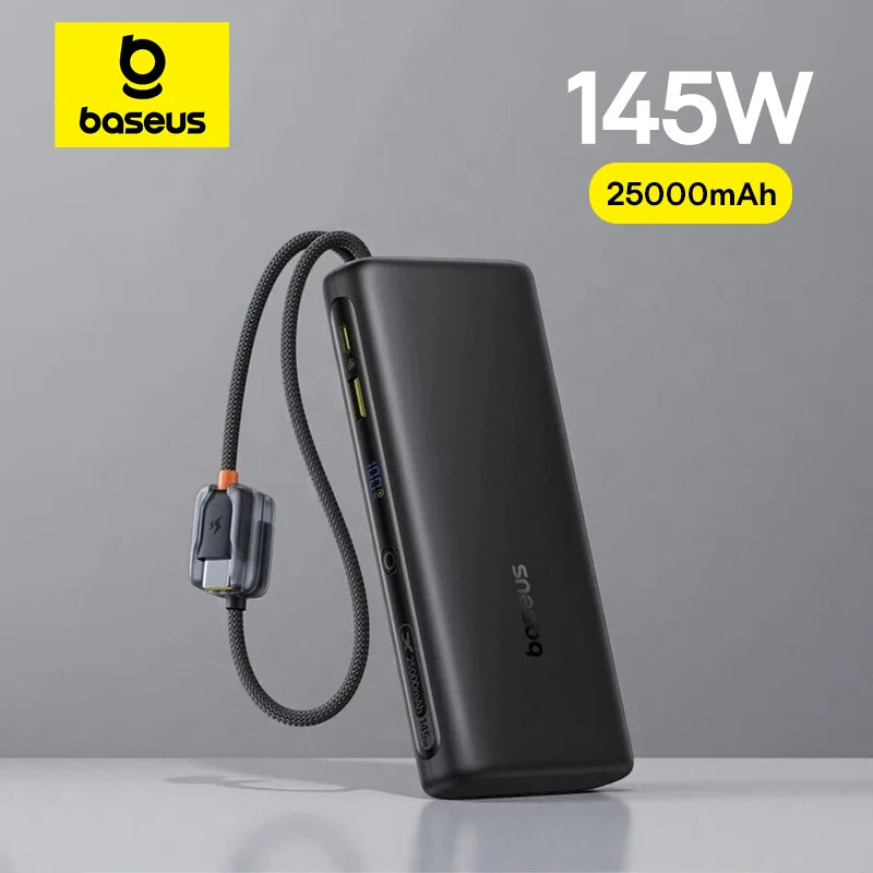 Baseus 145W Power Bank 25000mAh Fast Charging Built-In Type-