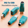 1/2/5PCS USB to PS2 PS/2 Male Female Adapter Converter for K