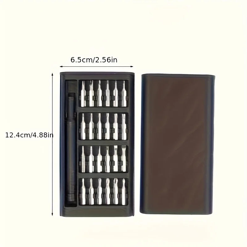 25 in 1 mini screwdriver set flat head and cross shaped smal