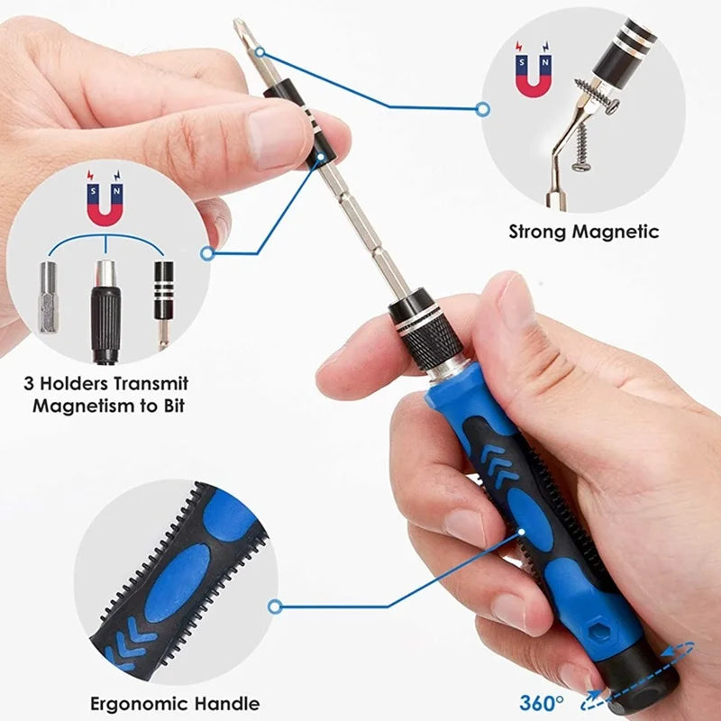 28 170 in 1 Screwdriver Set Universal With 120 Bits Magnetic