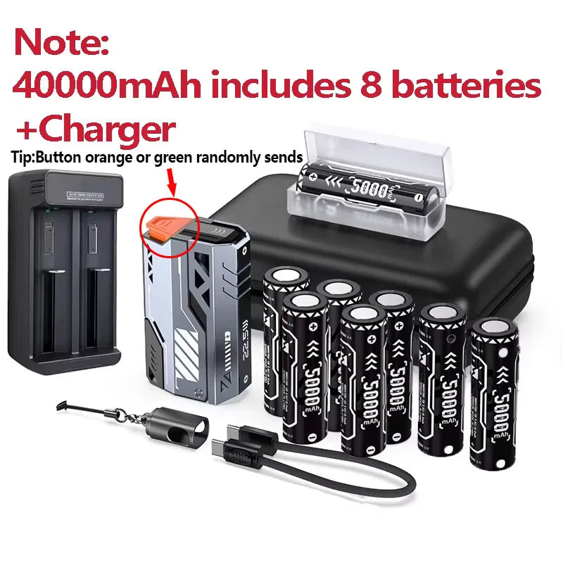 Vyvylabs 10000-50000mAh Detachable Power Bank 22.5W Fast Charger External Battery Removable Replaceable Battery For Mobile Phone