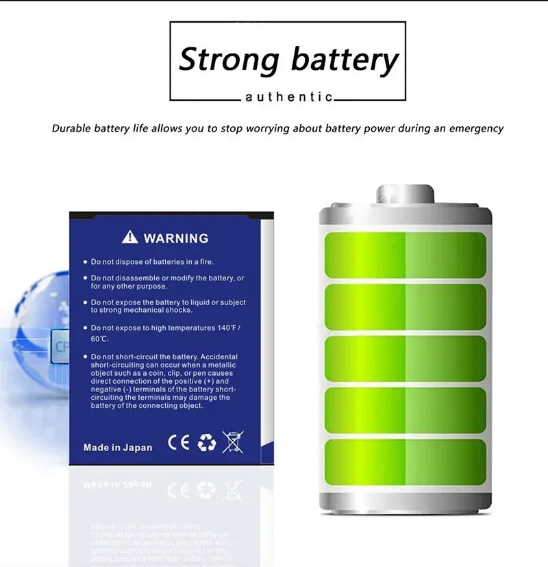 High Capacity Mobile Phone Replacement For Samsung S3 S4 S5 