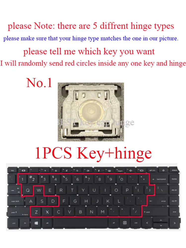 Single Key cap hinges For HP ProBook 645 640 G8 440 445 G8 G9 G10 EliteBook 640 645 G9 G10 ZHAN66 Pro 14 G4 Keyboard Keys