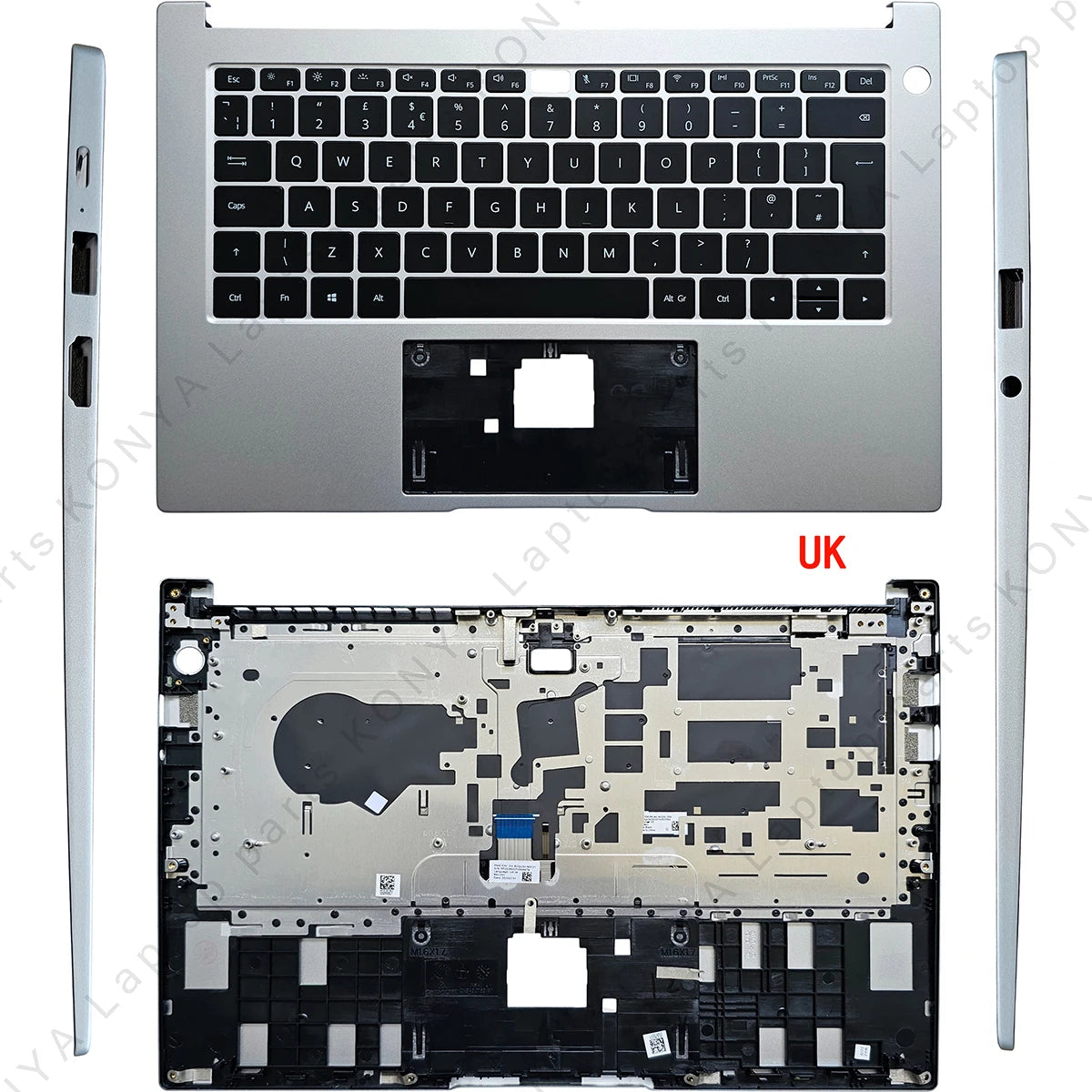 For Huawei Matebook D14 2019-2022 NBL NBDE-WFH9 Laptop LCD Back Cover/ Front Bezel/Palmrest/Bottom Case/Keyboard/Touchpad/Parts