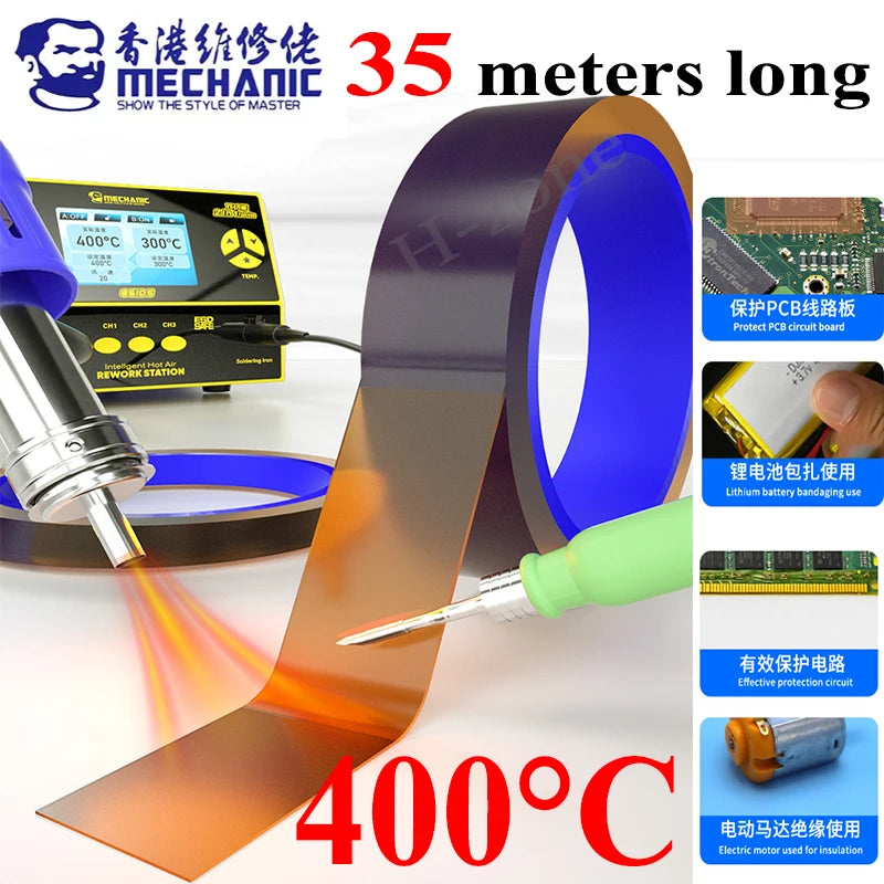 Mechanic High-temperature Resistant Tape Polyimide Sticker P