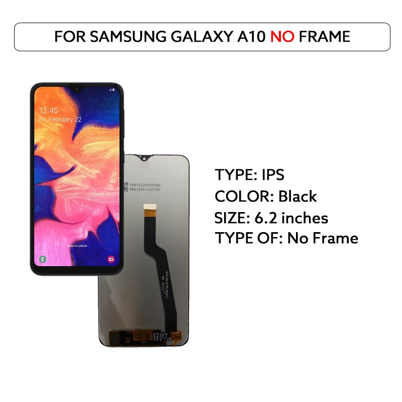 For Samsung Galaxy A10 A105 LCD Display Touch Screen Digitizer Assembly 6.2 A105F A105G A105M A105FN LCD Replacement Parts