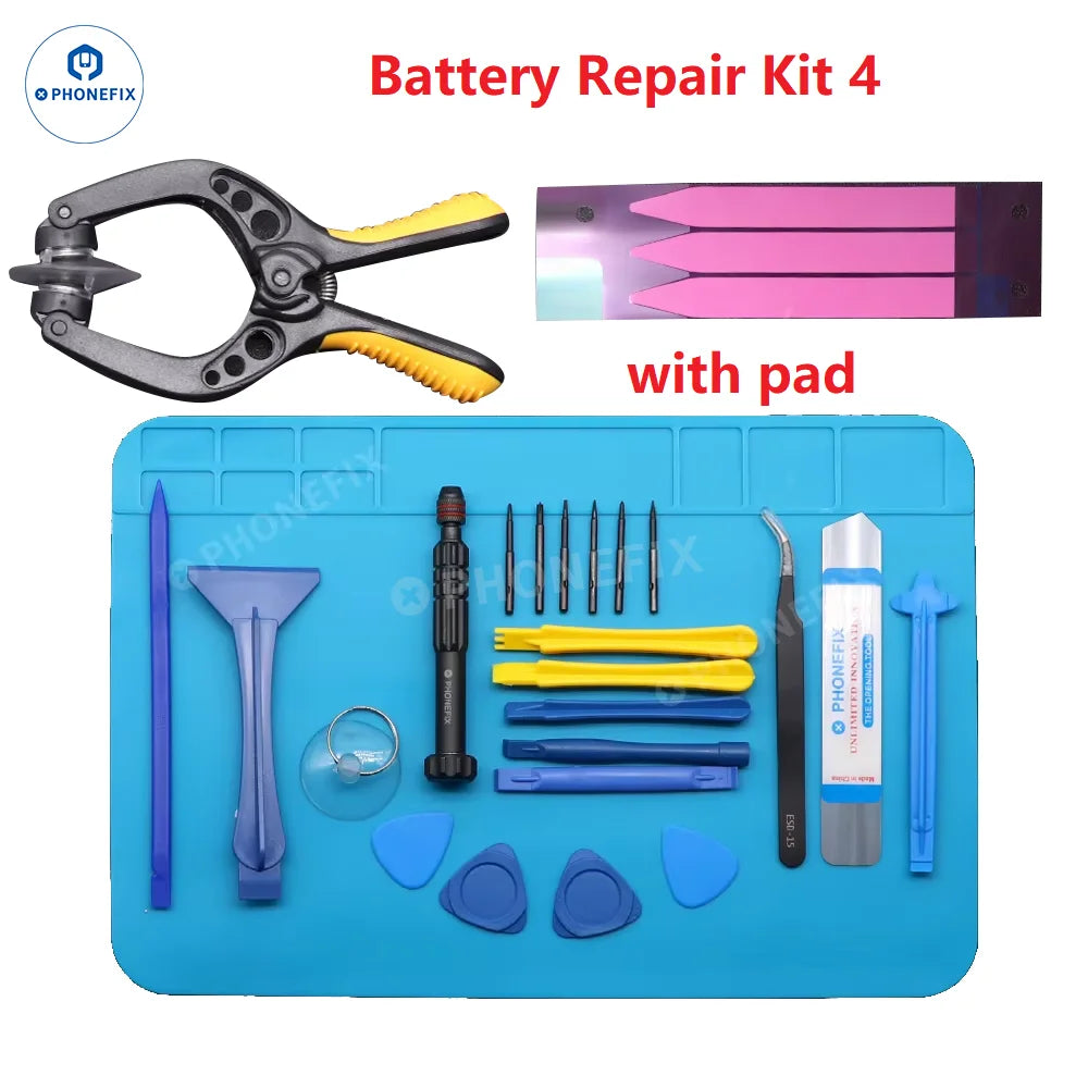 Professional Mobile Phone Screen Opening Repair Set Screwdriver Pry Suction Cup Insulation Pad Disassemble Tools Kit for iPhone