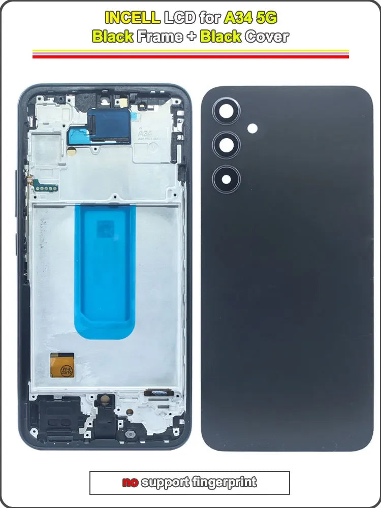 New Replacement for Samsung Galaxy A34 5G LCD Display Suitable for A34 5G A346E A346B A346M Mobile Phone LCD Screen Touch Screen