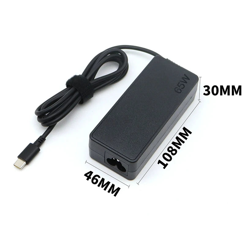 65W TYPE C Laptop Charger For Lenovo ThinkPad P51s P52s T470
