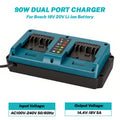 For Bosch Dual-Port Replacement Charger For Bosch 18V 20V Li