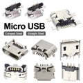 10PCS Micro USB Android Female Charging Socket Flat Edge Cri