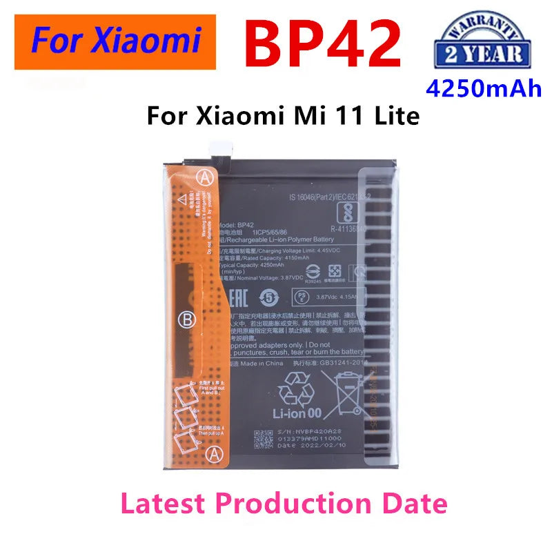 Brand New BP42 4250mAh Battery For Xiaomi Mi 11 Lite High Qu