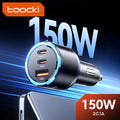 Toocki 150W Car Charger PD 65W PPS SFC2.0 45W for iPhone 17 