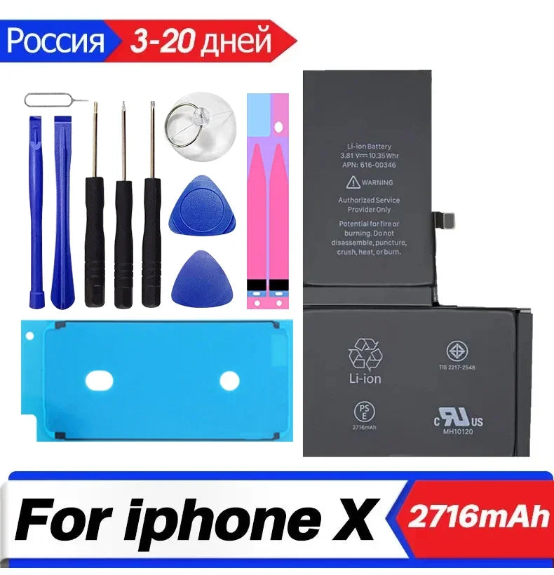 XDOU Phone Battery For iPhone X iPhoneX With Free Repair Too