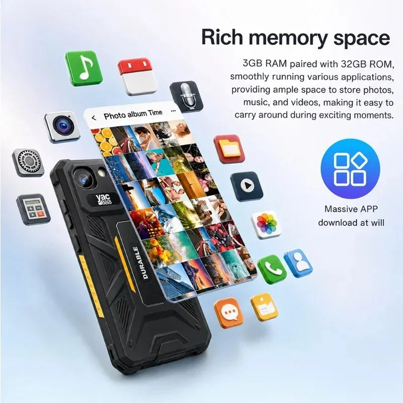 YACDELO ROCK V1 Mini Smartphone Compact Size 4.96 Display 3G