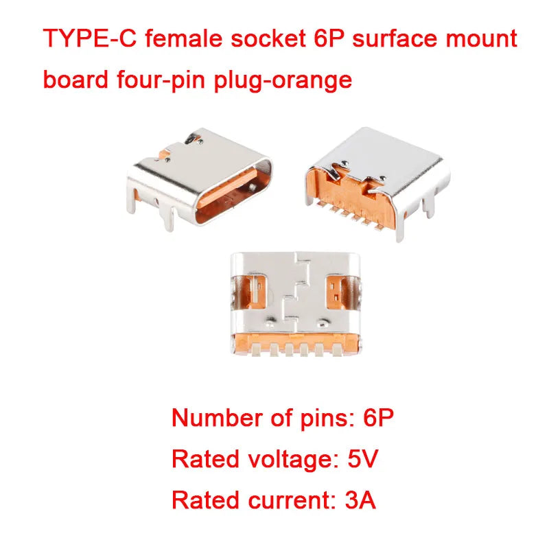 10Pcs/5Pcs USB Connector Type C Female Charging Port Jack 2/