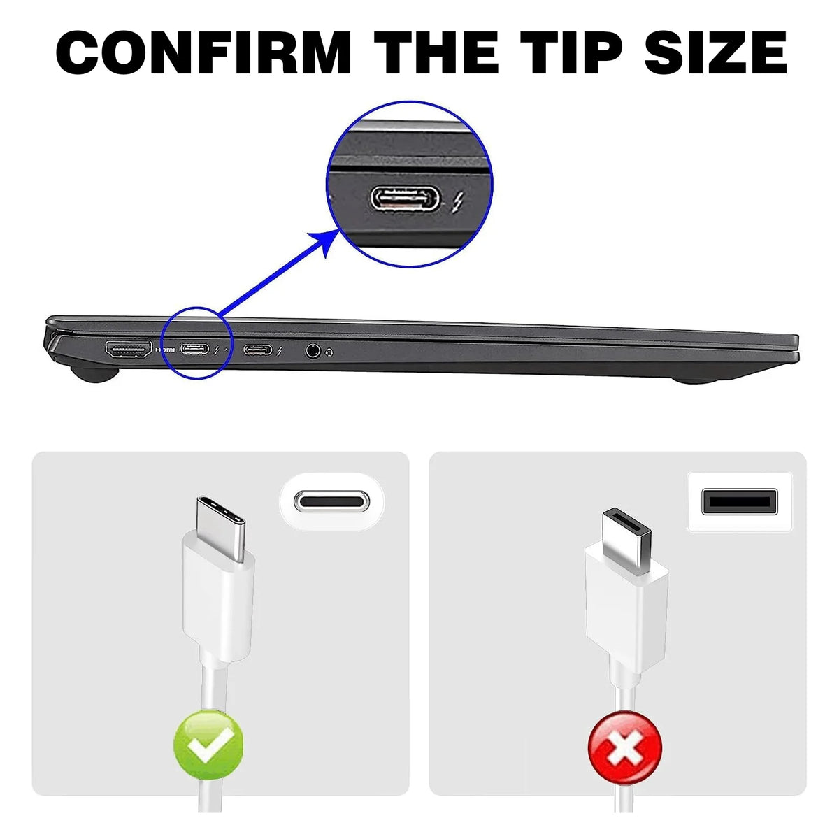Reletech 65W USB C Laptop Power Adapter Type C Power PD Wall