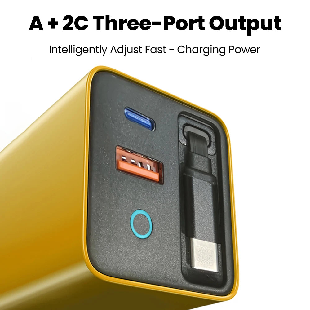Elough 80W Gallium Nitride Charger Scalable Data Cable for I