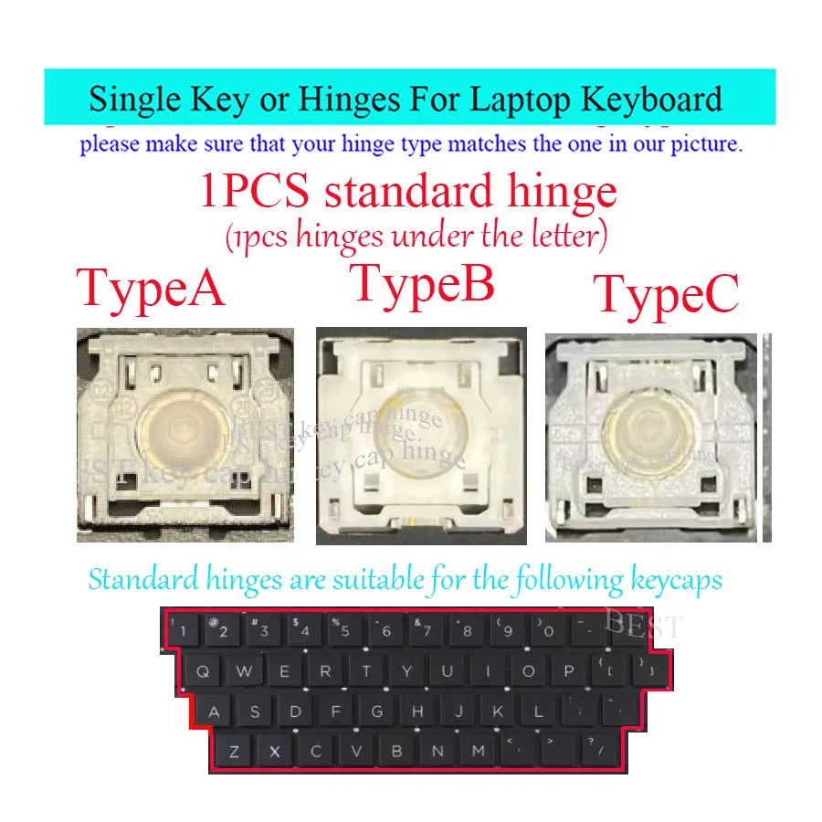 Single Key cap Hinge Scissors Clip Bracket For HP ZHAN66 Pro