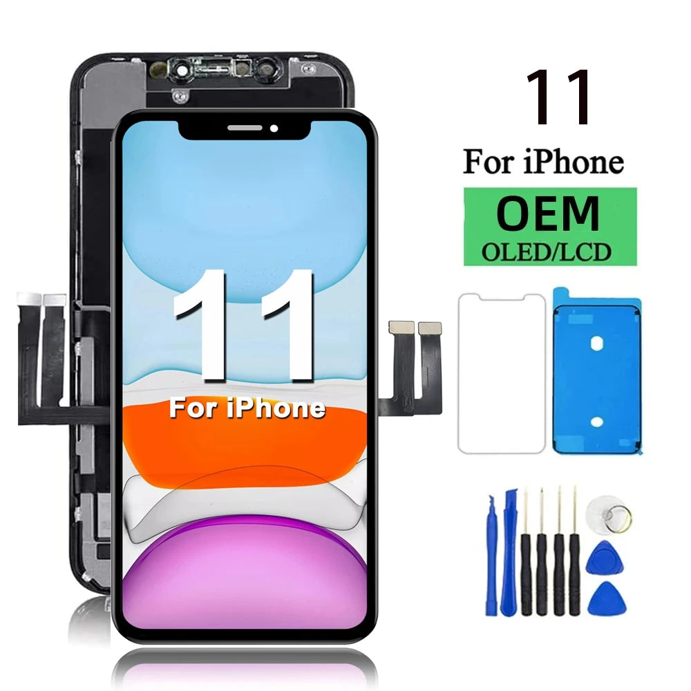 OLED Pantalla for iphone 11 LCD Display Touch Screen Digitiz