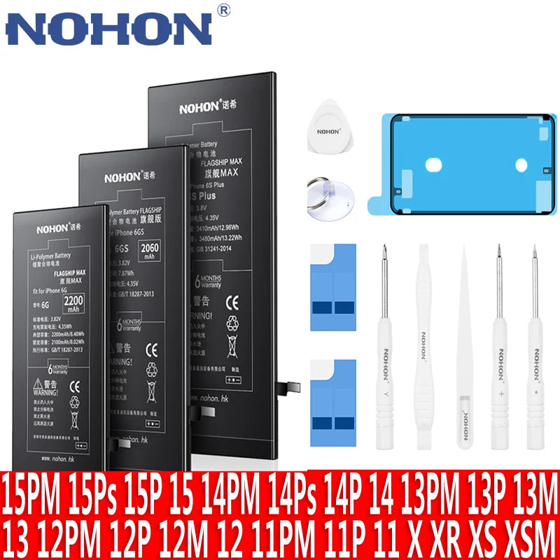 NOHON High Capacity Phone Battery for iPhone 13 13Pro 12 Pro