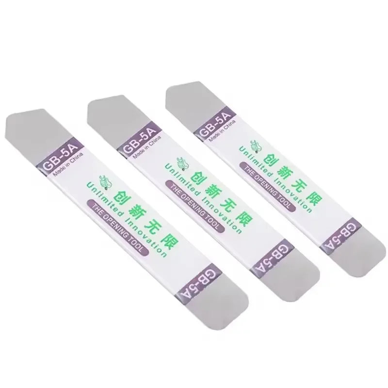 6-1PCS Stainless Steel Blade Soft Thin Pry Spudger Cell Phone Tablet Screen Battery Opening Tools for Samsung iPhone iPad Opener