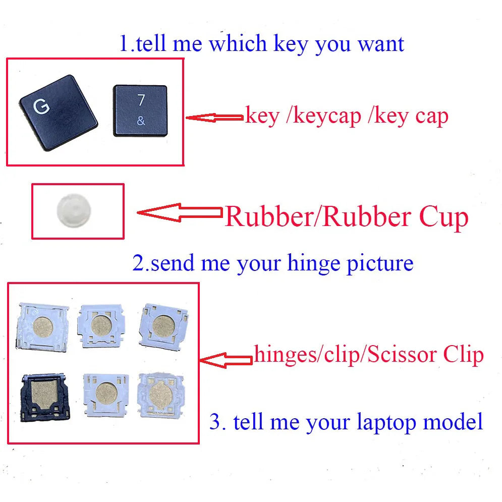 Original Replacement Key cap hinges For dell Hp Asus Acer Le