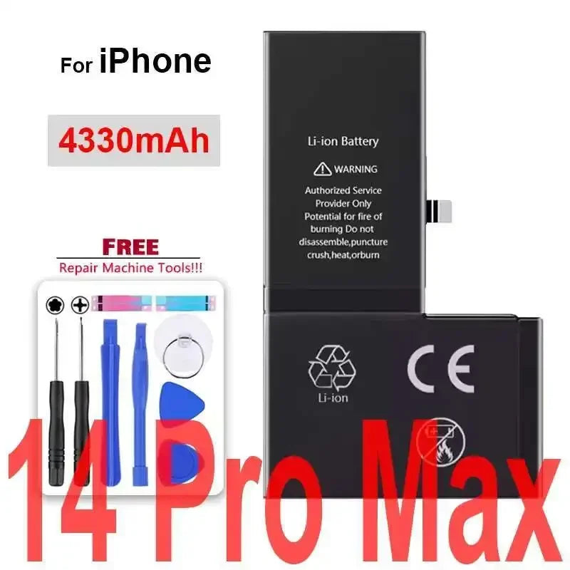 Li-ion Battery For iPhone 11 12 13 14 15 Pro Max Mini Plus SE X XR XS Max 12mini 13pro 13promax Replacement Phone Batteries