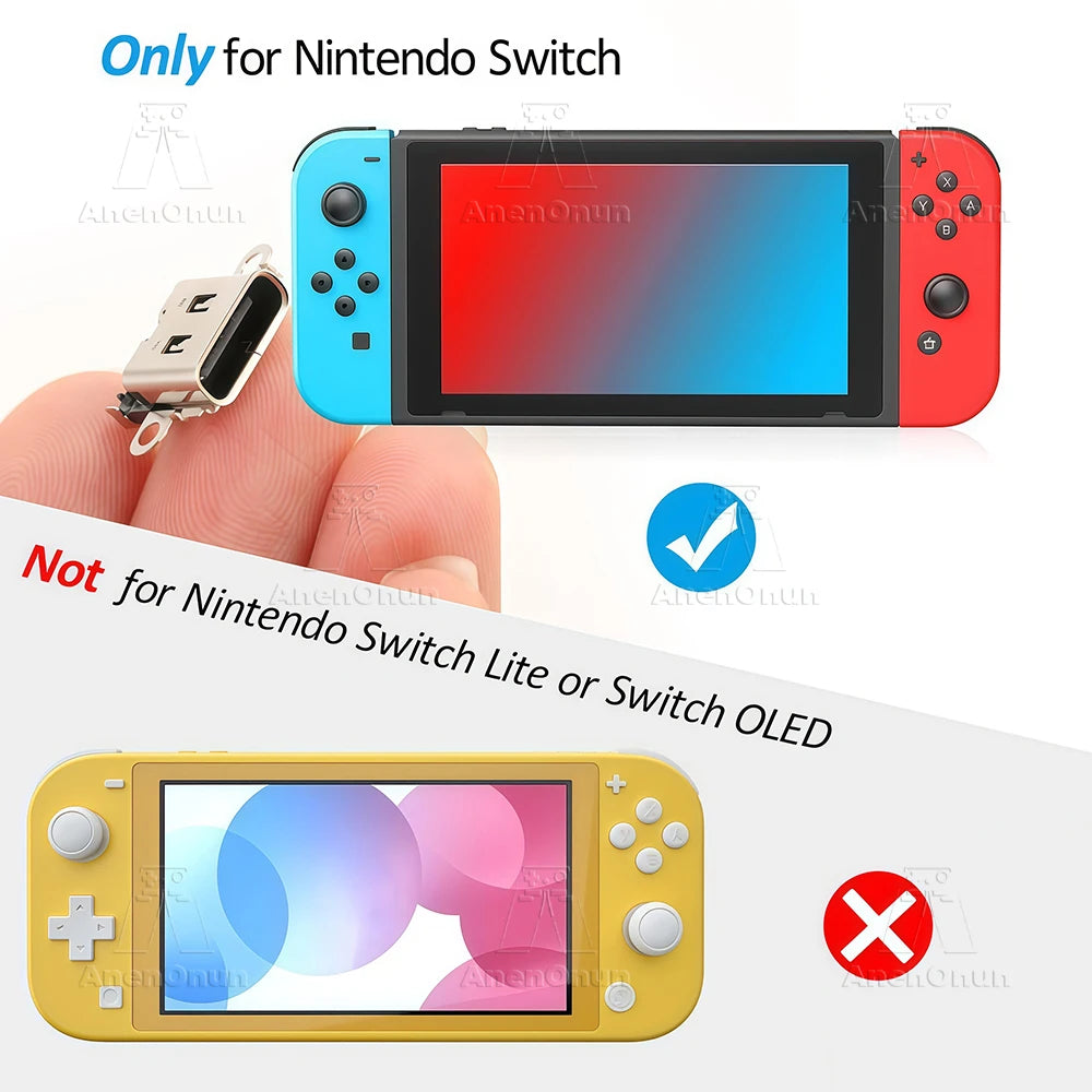 USB-C Charging Port for Switch Premium Replacement Parts Con