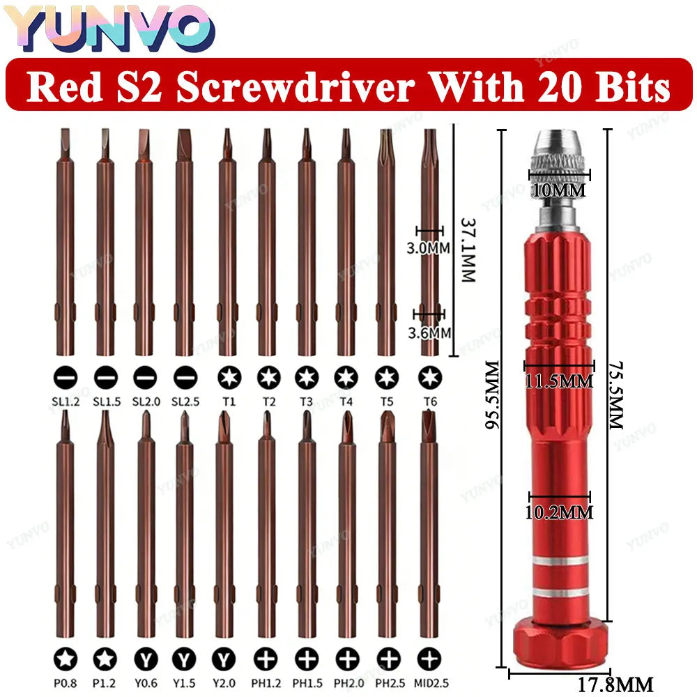 Precision Screwdriver Set Mobile Phone Tablet Repair Tool Kit Battery Screen Disassembly Dust Cleaning Pentagon Screwdriver Tool