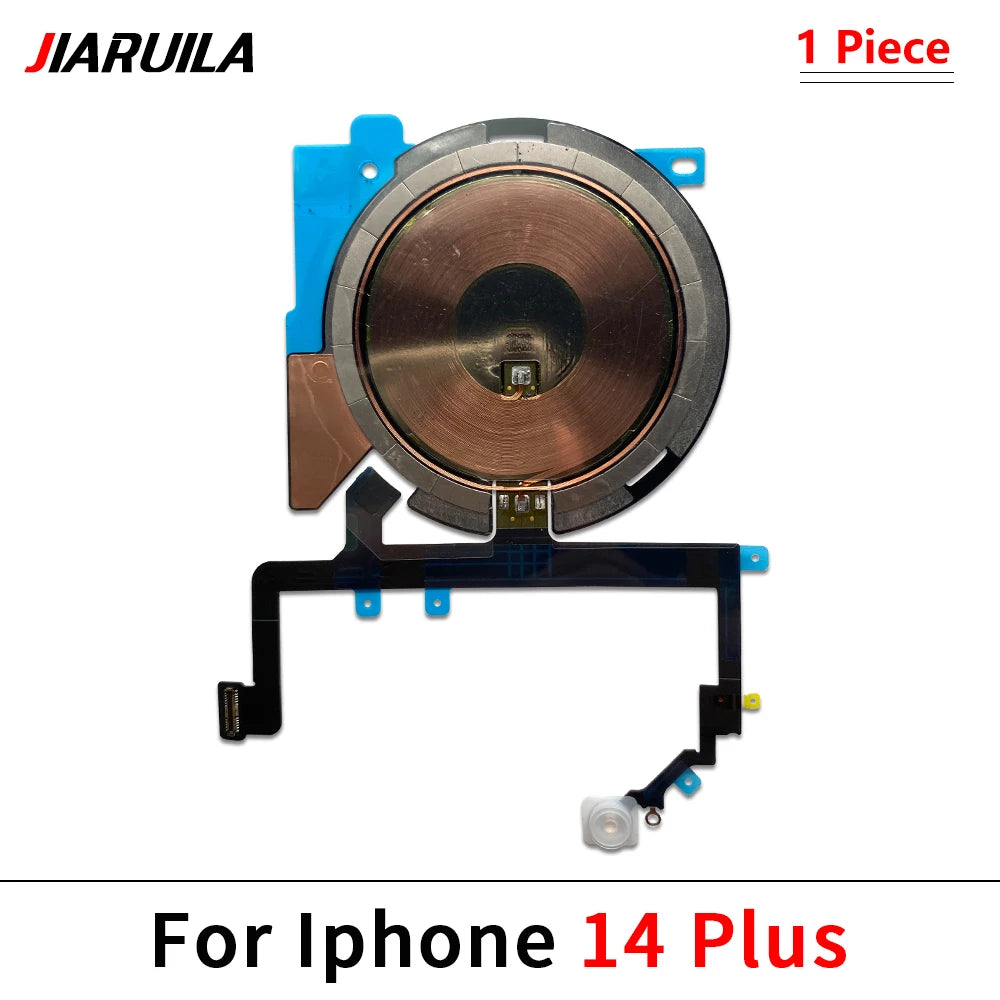 NEW Power Volume Flash Light NFC Wireless Charging Flex Cable For iPhone 12 13 mini 14 Pro Max 15 Plus Phone Repair Parts