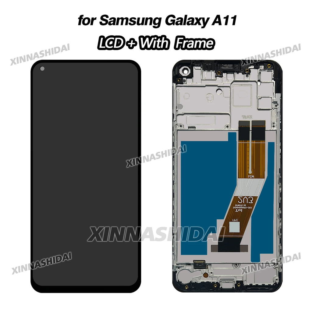 AAA+ Quality Screen 6.4 For SAMSUNG A11 LCD Display Touch Screen Digitizer Assembly Replacement With Frame and Battery Cover